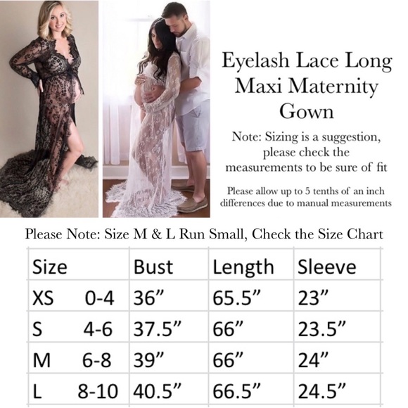 Gorgeous Eyelash Lace Extra Long Maxi Maternity Gown - Picture 16 of 16
